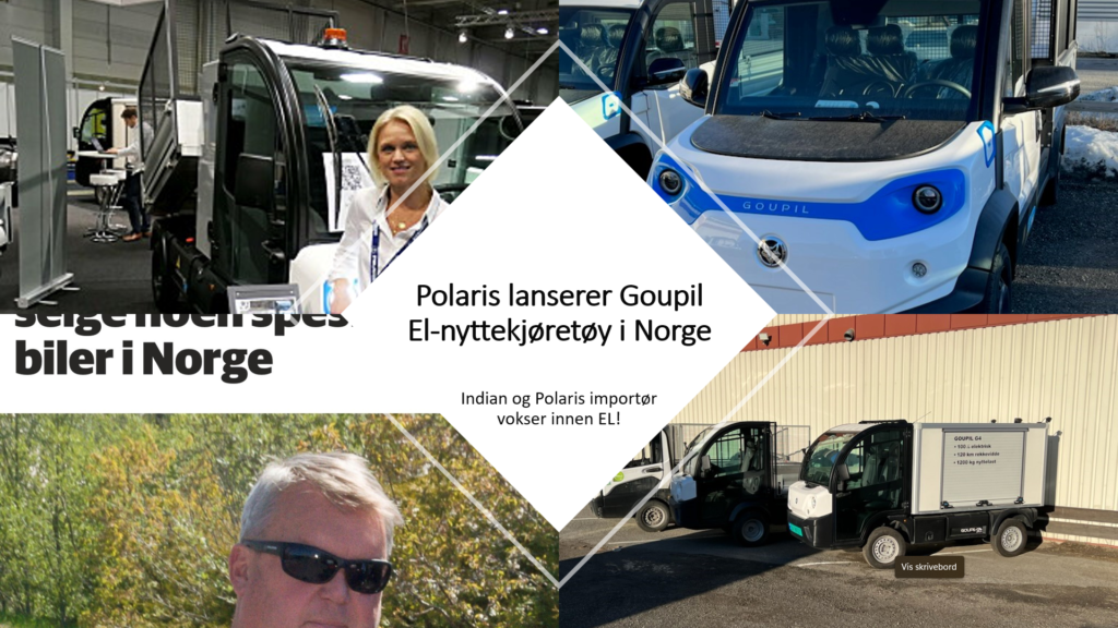 Polaris som importerer snøscootere, ATV og Indian motorsykler lanser Goupil nyttekjøretøy i Norge