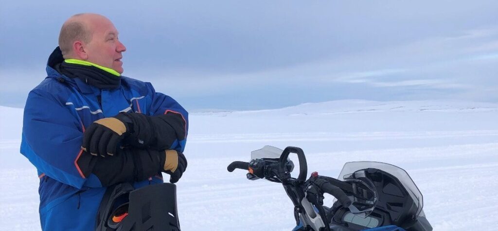 Nytt styre klart i Snøscooterklubbenes Fellesråd - Stig Vikan, ny leder i SKFR, bor i Lakselv i Finnmark.